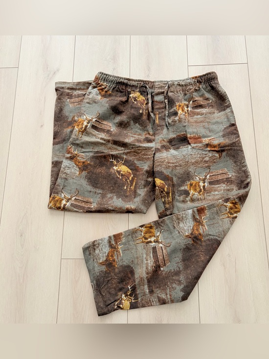Canyon Guide Outfitters Other - Canyon Guide Outfitters Deer Wildlife Print Lounge Pajama Pants Men’s XL Vintage
